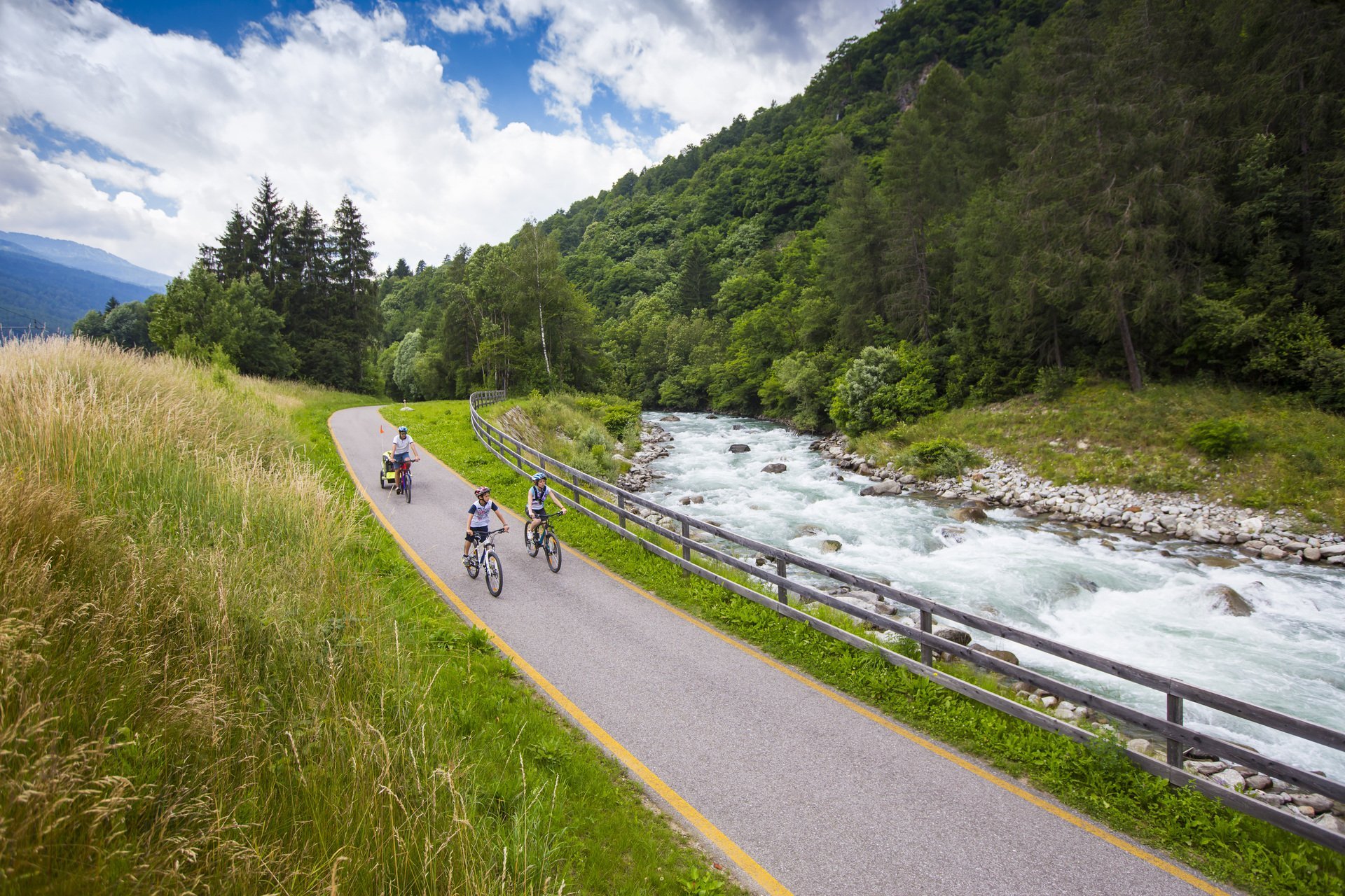 Bike in val di sole con la famiglia