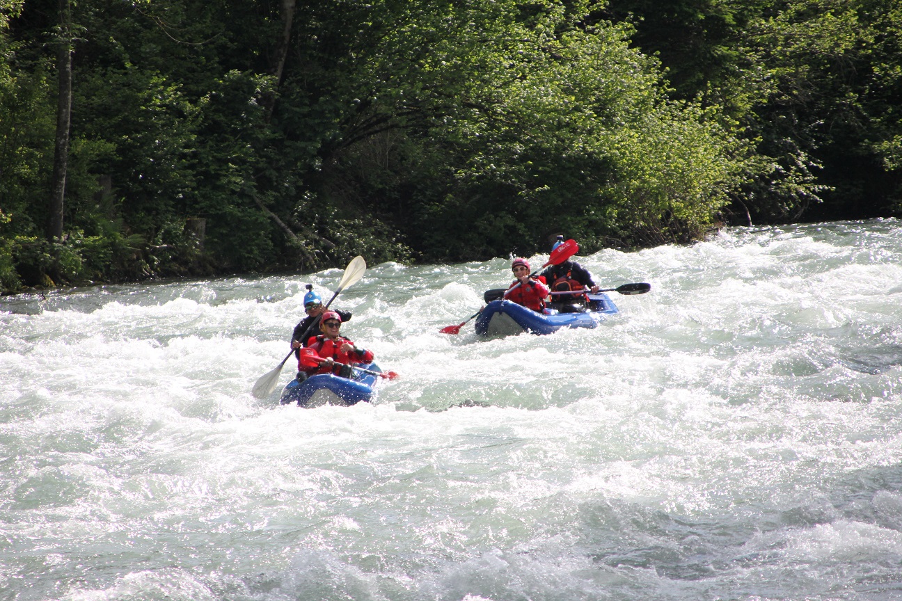 Ducky: discesa in canoa doppia gonfiabile sul fiume Noce con Ursus Adventures